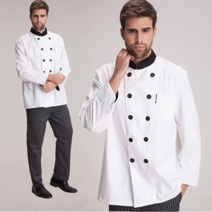 New-Kitchen-Chef-Long-sleeved-Clothing-Hotel-Work-Wear-Restaurant-Work-clothes-Food-Service-Uniform-Cook