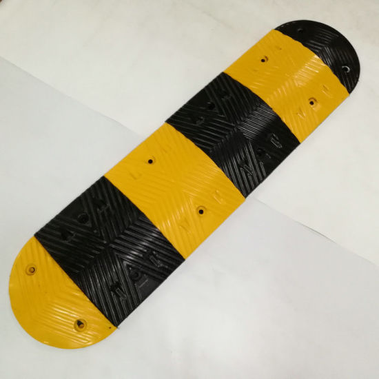 Road Speed Bump Rubber Black & Yellow