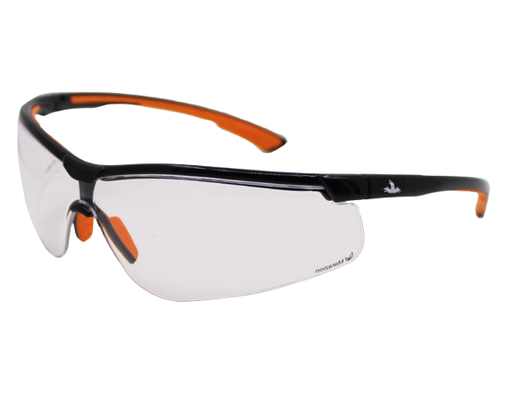Eye Clear Protection Black Orange Border