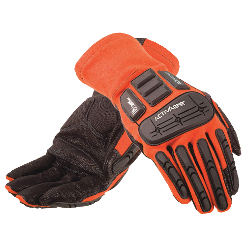 Impact Gloves Orange & Black