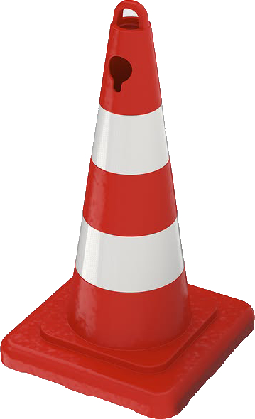 ZT502804R2ECO Traffic Cone 50cm