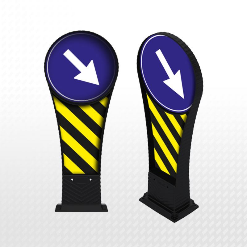 ZT40100 Flexible Traffic Island Directional Sign - SUM SARL